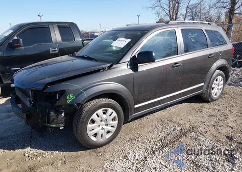 2017 Dodge Journey Se from USA, damaged, VIN 3C4PDCAB3HT560100